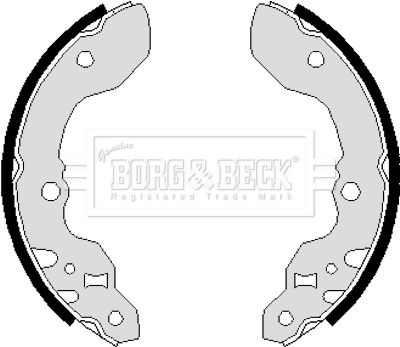 BORG & BECK stabdžių trinkelių komplektas BBS6048